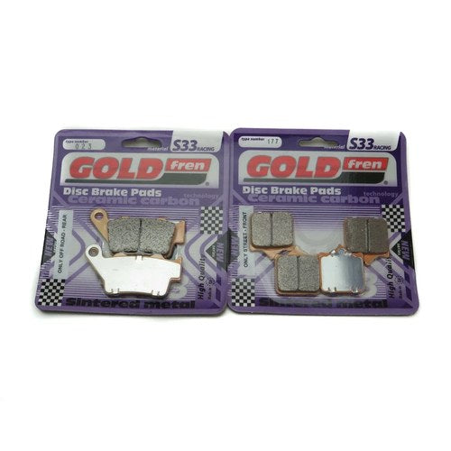 Goldfren S33 Brake Pads Front & Rear For Ktm 690 Duke 2008-2011