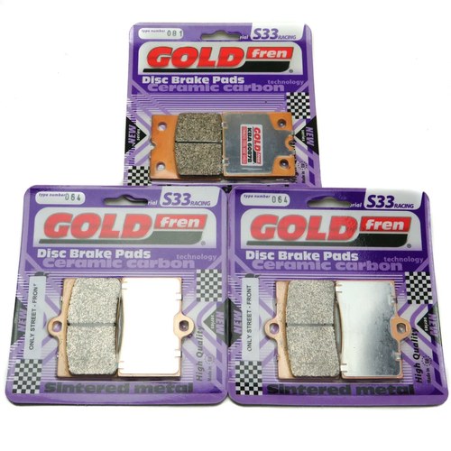 Goldfren S33 Brake Pads Front & Rear For Indian Bomber Brembo Calipers 2010-2011