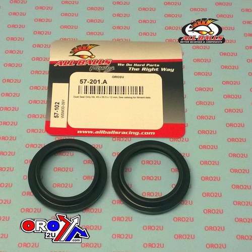 Fork Dust Seal Set 43mm Kyb Allballs 57-102 Road MX