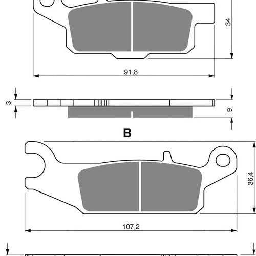 Goldfren 256-S33, FA446, VD278, SBS851, FDB2232 Disc Pads (Pair)