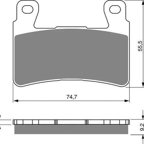 Goldfren AD279 as fitted to Harley Davidson XR1200 08-12 Fr. Disc Pads (Pair)