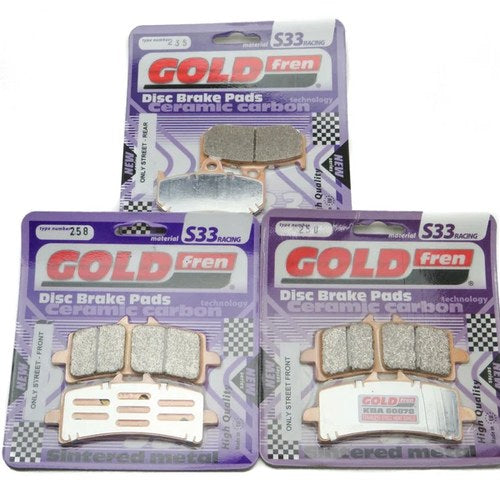 Goldfren S33 Brake Pads Front & Rear For Mv 1090 Brutale RR 2010-2015