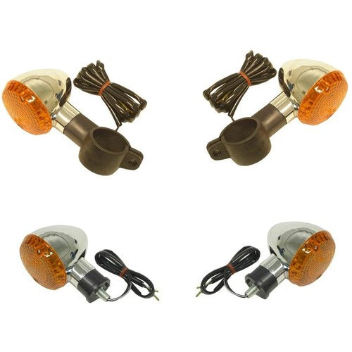 Turn Signals Set of 4 Front & Rear For Kawasaki VN 1600 B Mean Streak 2004-2006