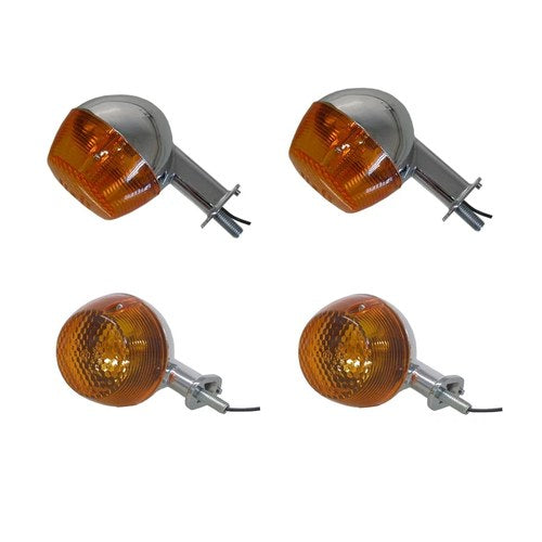 Turn Signals Complete Set of 4 Front & Rear For Yamaha RS 200 1979-1980