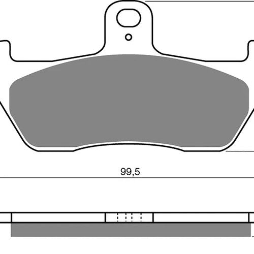 Brake Disc Pads Front R/H Goldfren for 1994 Cagiva W8 125