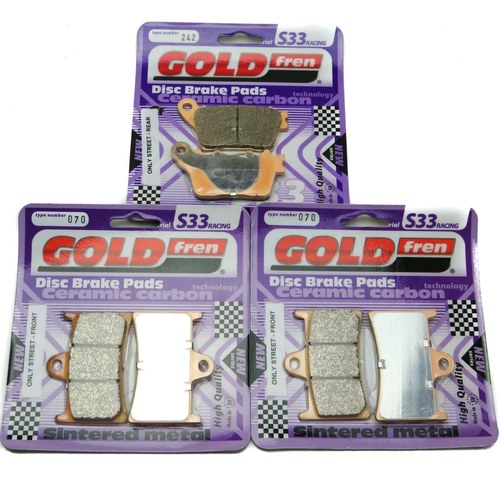 Goldfren S33 Brake Pads Front & Rear For Yamaha YZF-R1M 2015-2019