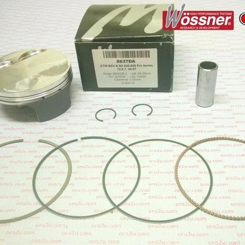 Piston Kit KTM 520 525 Exc SX Wossner 8637DB KTM 00-09 HC