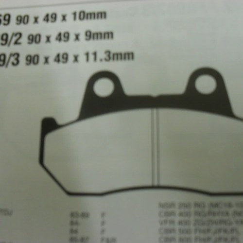 Ebc FA 69 Motorcycle Brake Pads Limited Stock