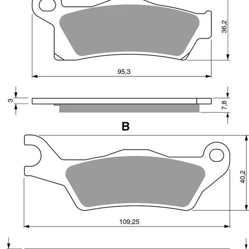 Goldfren AD310, FA617 as fitted to Can Am's Disc Pads (Pair)