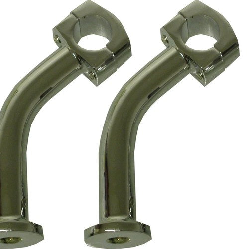 Handlebar Risers 5" Chrome Pull Back (Pair)