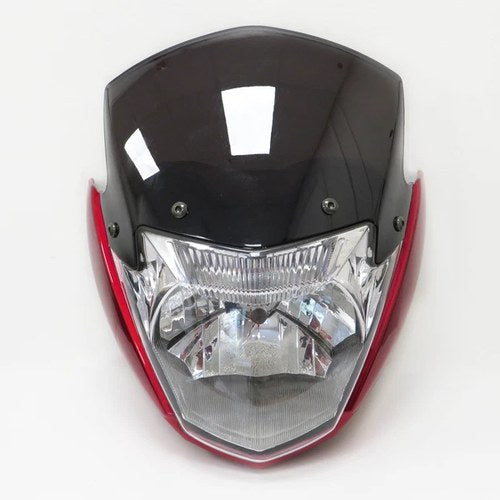 Headlight With Top Fairing Screen Red For Yamaha Ybr 125 2014-2017