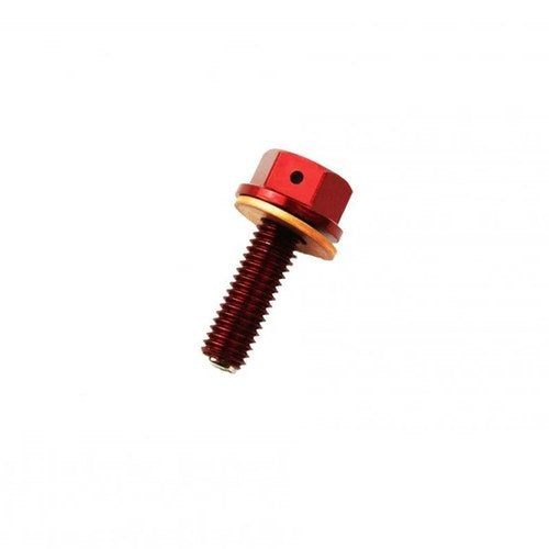 Magnetic Oil Drain Plug M8x1.25, Crf 250R 250X, Red