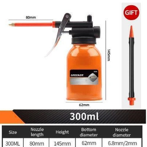 300cc Oiler High Pressure Pump, Oil Can With Flexi End