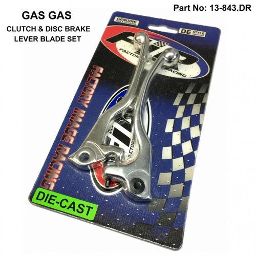 Lever Blade Set 97-99 Gas, Dia Cast Aluminium Silver, MX-08493