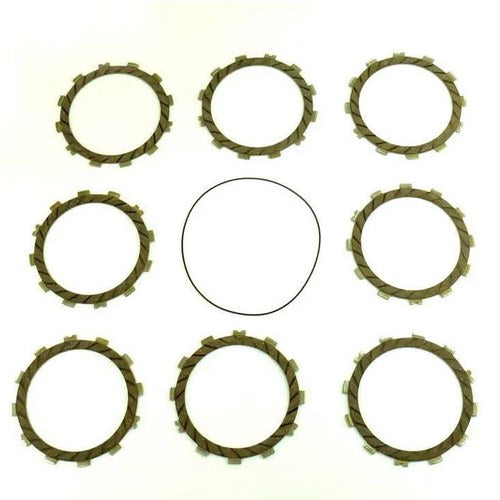 Clutch Friction Plate Set Suzuki RM125 02-08, Athena P40230061, With Gasket