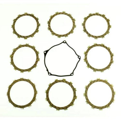 Clutch Friction Plate Set Kawa KX250F 17-20, Athena P40230081, With Gasket