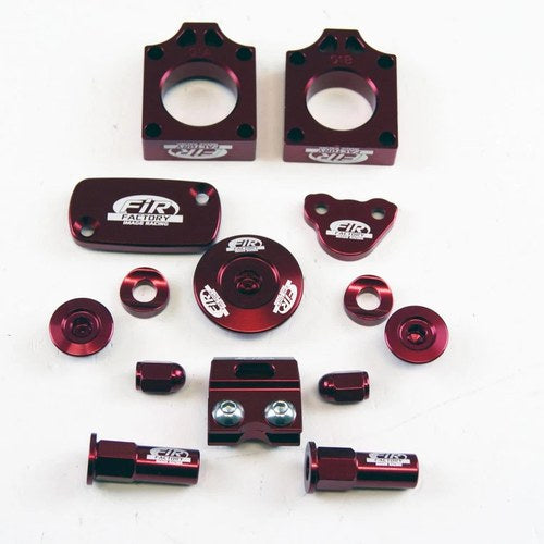 12PC Bling Kit Crf 250/450 04-09, Fir CPK-101, Alloy Axle Block, Caps, Tyre Nut