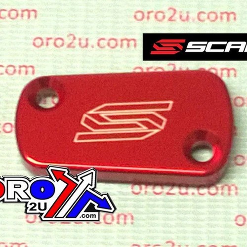 Rear Reservoir Cap Suz RM125/250 91-08, RMZ250/450 04-21 Scar Racing 3901 Red