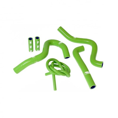 Samco Hose Kit Kawasaki KX250 1994-1998, 6 Piece Kit, Green, KAW-27 GN