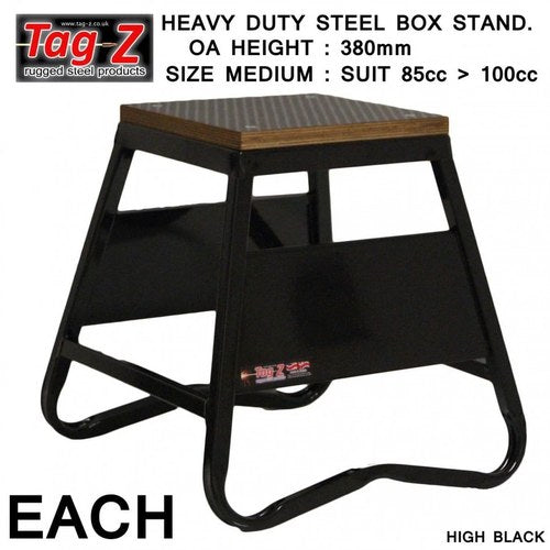 Heavy Duty Steel Box Stand MX, Medium / 380mm High MX Stand, Black