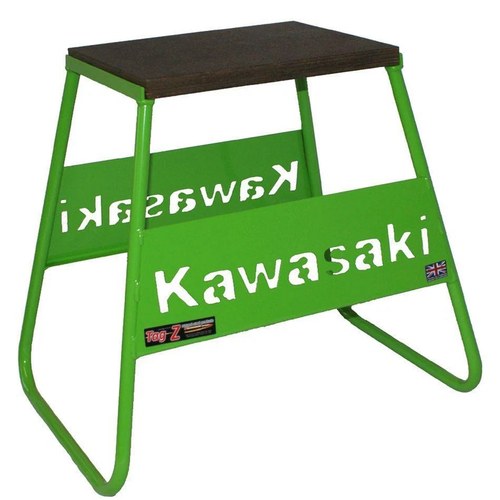 Stand 440mm Green Kawasaki Logo, MX Logo Stand, Show Room Stand