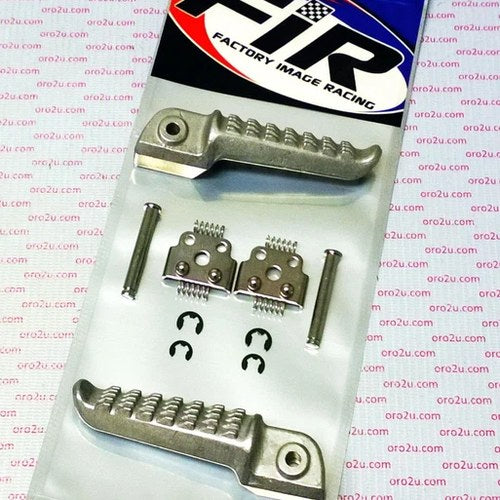 Rear Foot Peg Set Kawasaki ZX6R 03-11, ZX10R 04-12, ZZR1400 06-13, ZX9R 98-03
