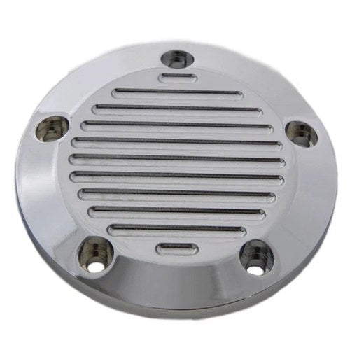 Chrome 5-Hole Ball Milled Ignition System Cover for Harley-Davidson