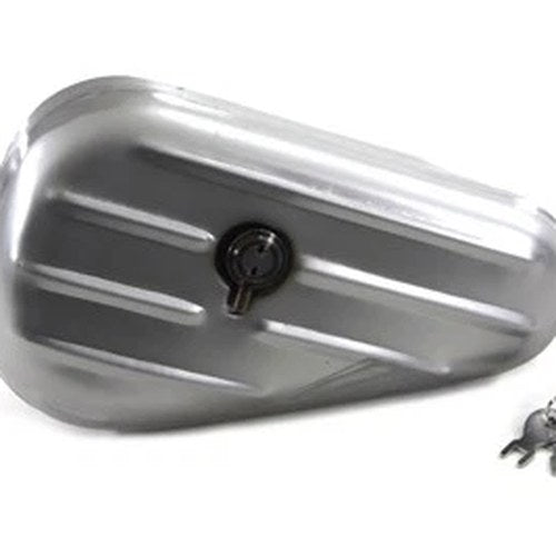 Oval Right Side Raw Tool Box for Harley-Davidson