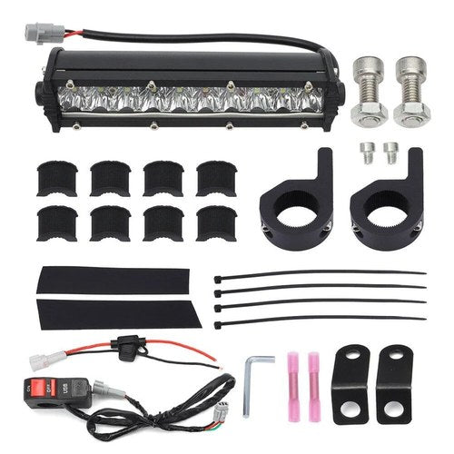 7/8" Universal LED Headlight Bar With Mount, Switch And Harness