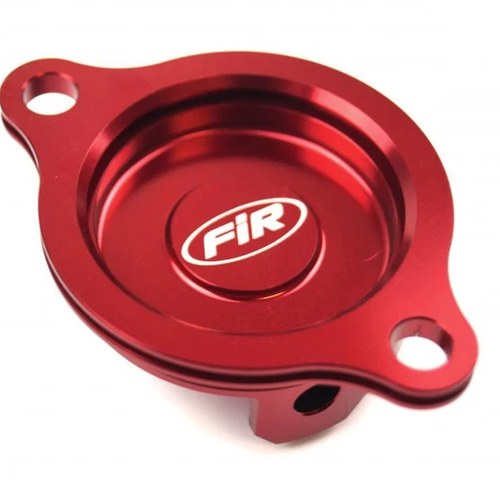 Oil Filter Cover Red Alloy Honda CRF250R 2010-2017