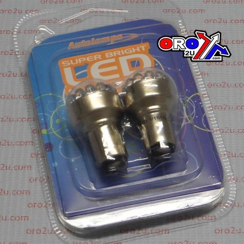 LED Bulb 12V White BAY15D, Stop Tail, Pack OF 2