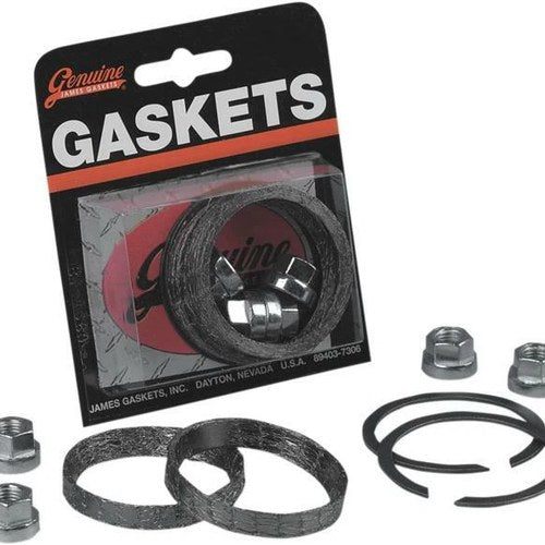 James Exhaust Mounting Gasket Kit Graphite #JGI-65324-83-KWG2 Harley Davidson