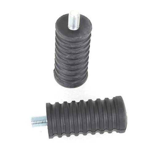Rubber Shifter Footpeg Set Black for Harley-Davidson