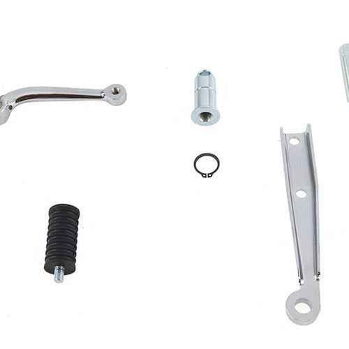 XL Stock Mid Control Kit with Polished Brake Pedal for Harley-Davidson