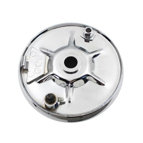 Rear Mechanical Brake Backing Plate Kit Chrome for Harley-Davidson
