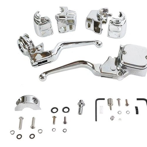 Chrome Handlebar Control Kit for Harley-Davidson