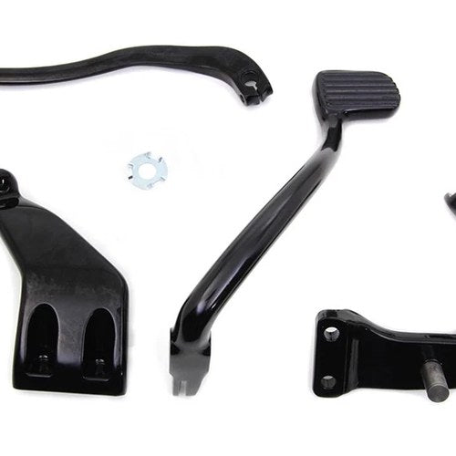 Black Further Forward Mid Control Kit for Harley-Davidson