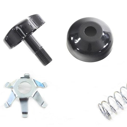 FL Fork Steering Damper Knob Kit Black for Harley-Davidson