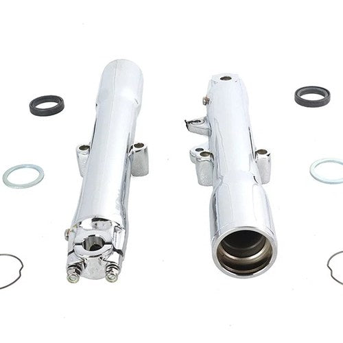 41mm Chrome Fork Slider Set for Harley-Davidson