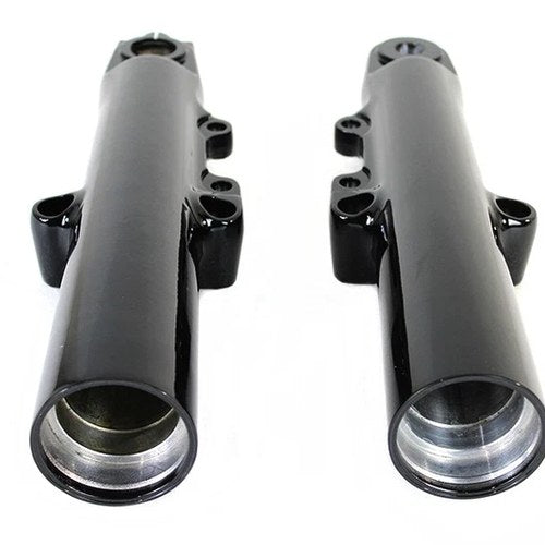 Black 49mm Lower Fork Slider Set for Harley-Davidson