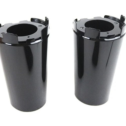 Upper Fork Slider Cover Set Gloss Black for Harley-Davidson
