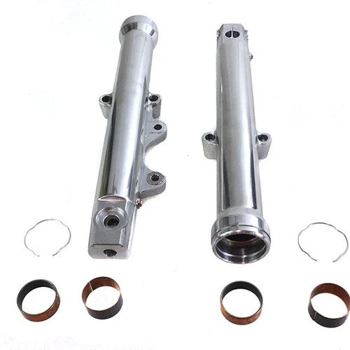 39mm Fork Sliders Polished Single Disc for Harley-Davidson