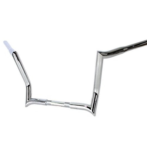 12 inch Z-Bar Handlebar without Indents Chrome for Harley-Davidson