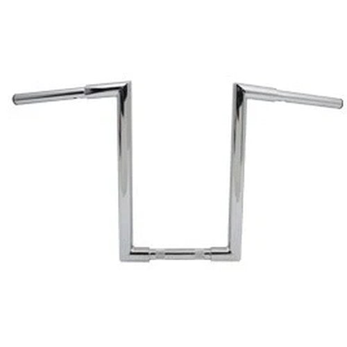 14 inch Fatty 'Z' Bar Handlebar without Indents Chrome for Harley-Davidson