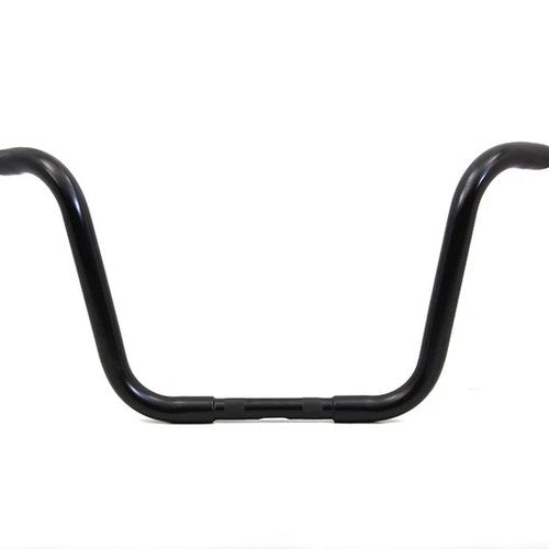 12 inch Buffalo Ape Hanger Handlebar with Indents Black for Harley-Davidson