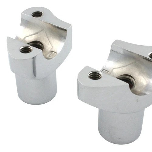 2-1/8 inch Buffalo Riser Set Chrome for Harley-Davidson