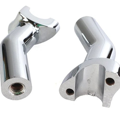 1 inch Pullback Riser Set Chrome for Harley-Davidson