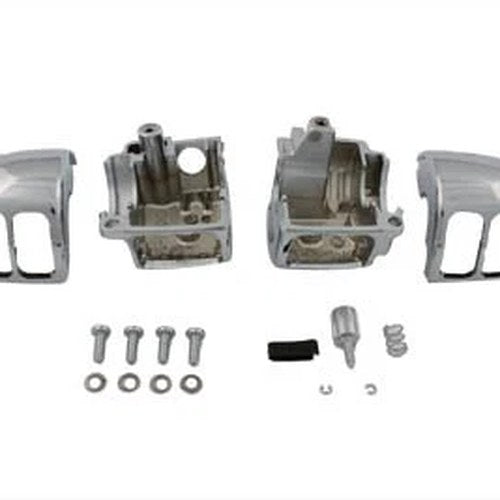Handlebar Switch Housing Set Smooth Chrome for Harley-Davidson