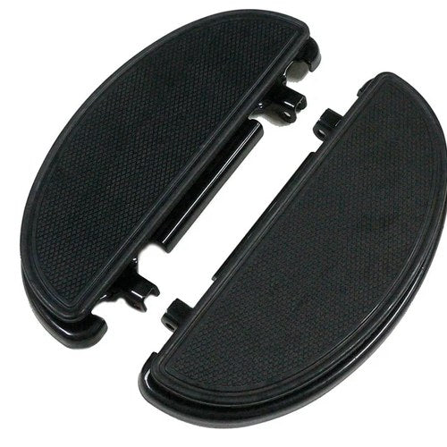 Black Driver Half Moon Footboard Set for Harley-Davidson