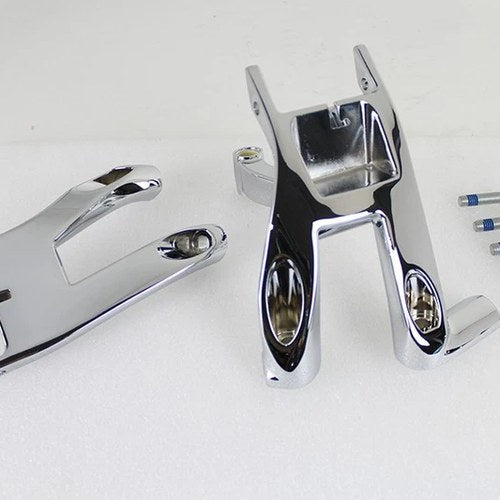 OE Chrome Driver Footboard Mount Kit for Harley-Davidson